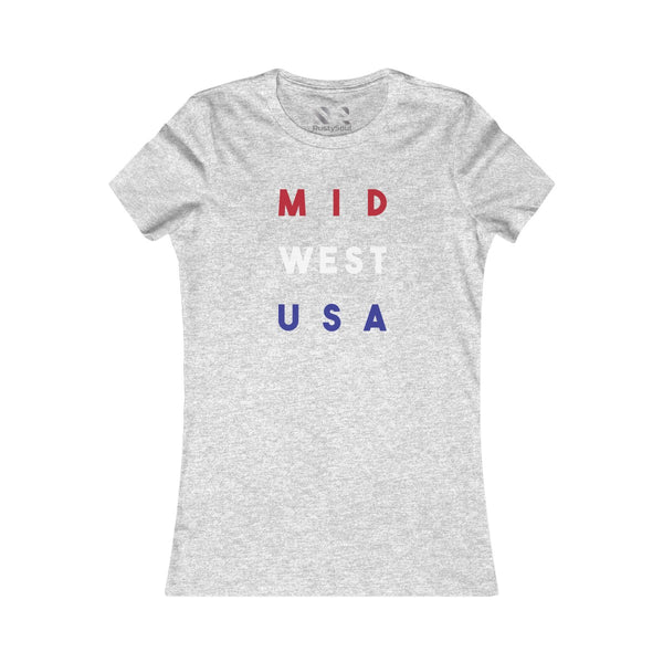 "Mid West USA" Women's Favorite Tee