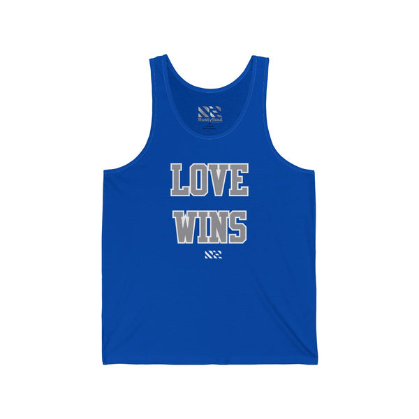"LOVE WINS" Unisex Jersey Tank