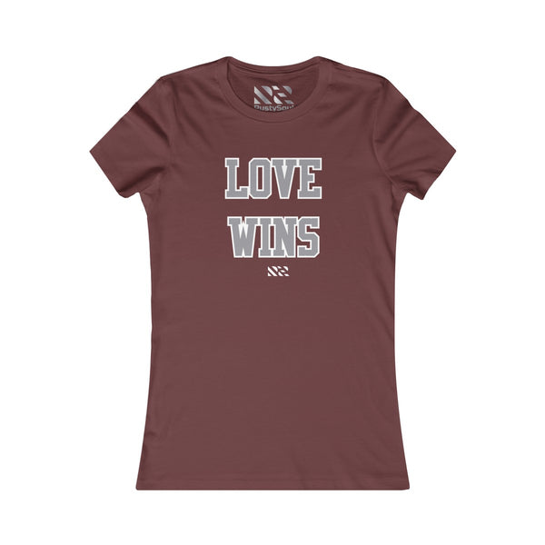Love Wins (Gray & White) Women's Favorite Tee