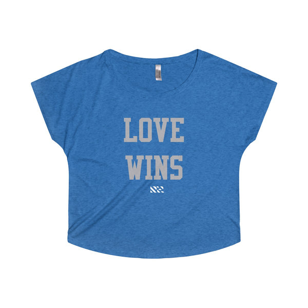 "LOVE WINS" Women's Tri-Blend Dolman