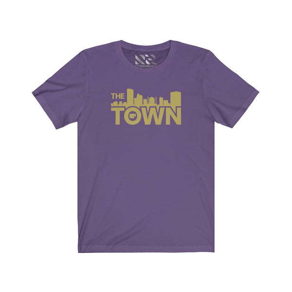 The Town "Skyline" (Gold) Unisex Jersey Short Sleeve Tee