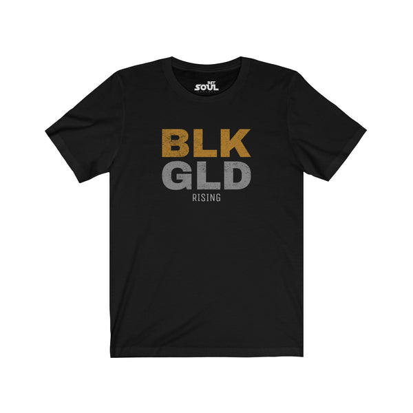 BLK GLD Rising Unisex Jersey Short Sleeve Tee