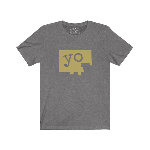 The Town "YO" (Gold) Unisex Jersey Short Sleeve Tee