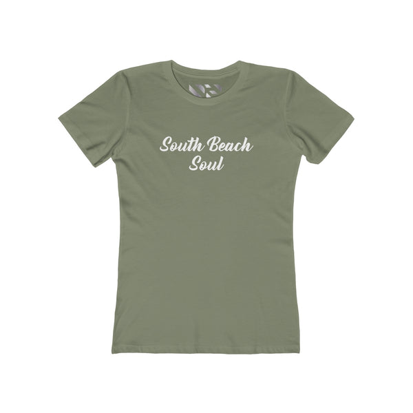 "South Beach Soul" Women's The Boyfriend Tee