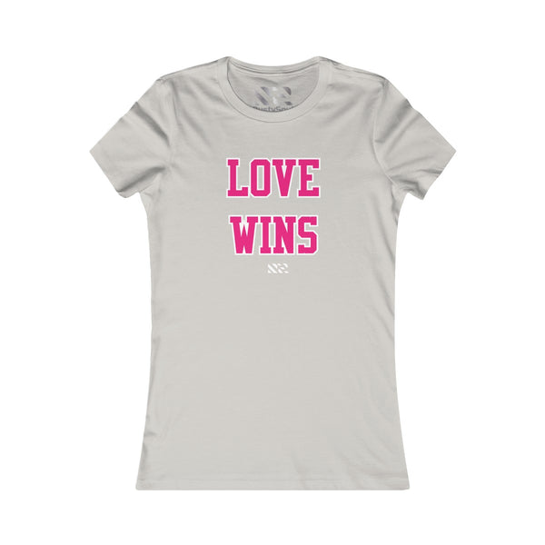 Love Wins (Pink & White) Women's Favorite Tee