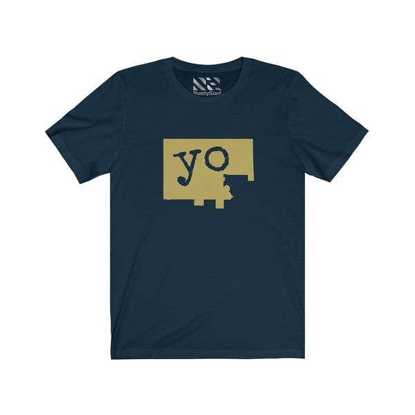 The Town "YO" (Gold) Unisex Jersey Short Sleeve Tee