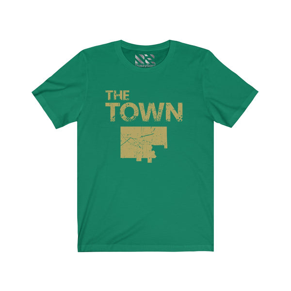 The Town 3 (Gold) Unisex Jersey Short Sleeve Tee