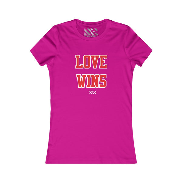Love Wins (Red & White) Women's Favorite Tee