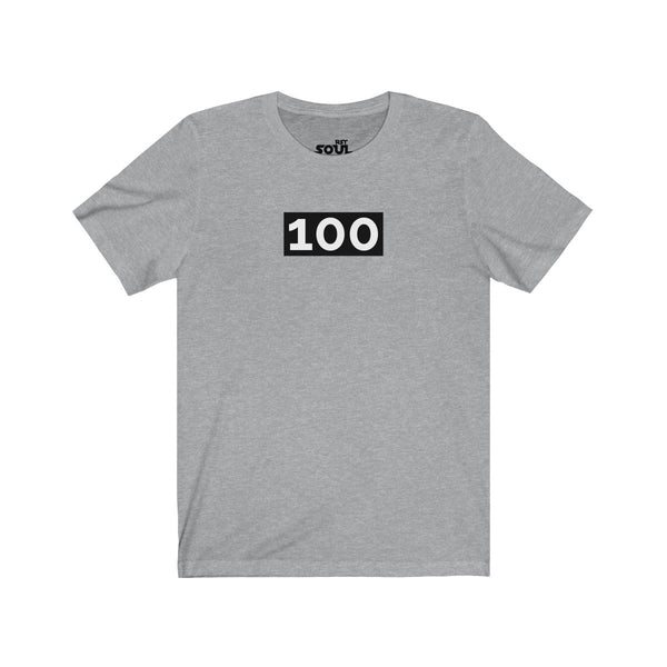 "100" Unisex Jersey Short Sleeve Tee