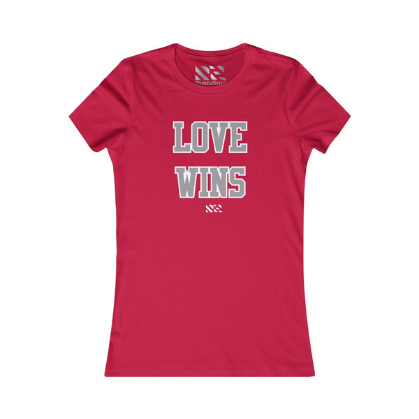 Love Wins (Gray & White) Women's Favorite Tee