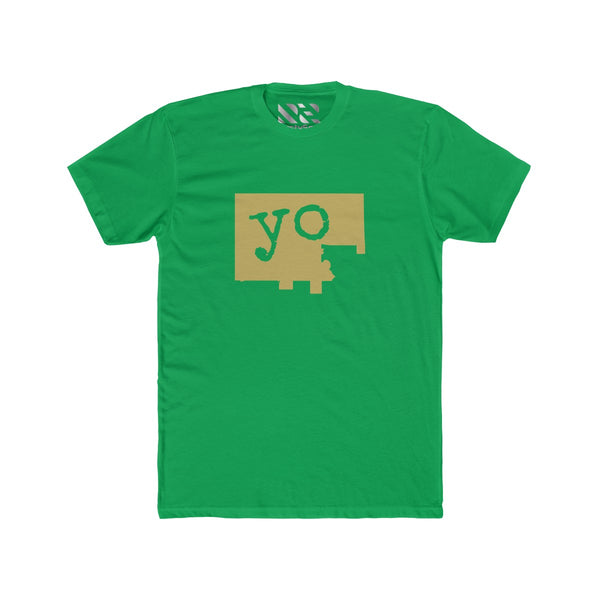 The Town "YO" (Gold) Men's Cotton Crew Tee