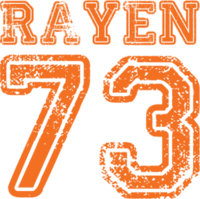 RAYEN C/O 73 T-Shirt Unisex Orange