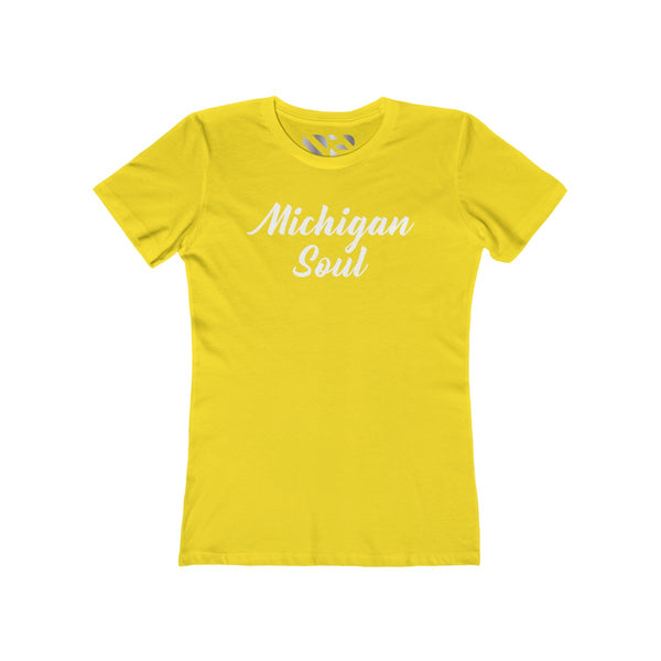"Michigan Soul" Women's The Boyfriend Tee