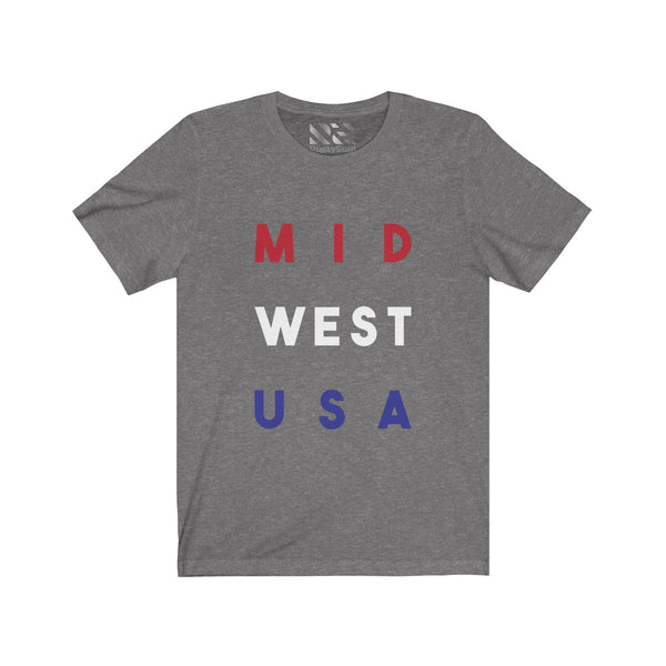 "Mid West USA" Unisex Jersey Short Sleeve Tee