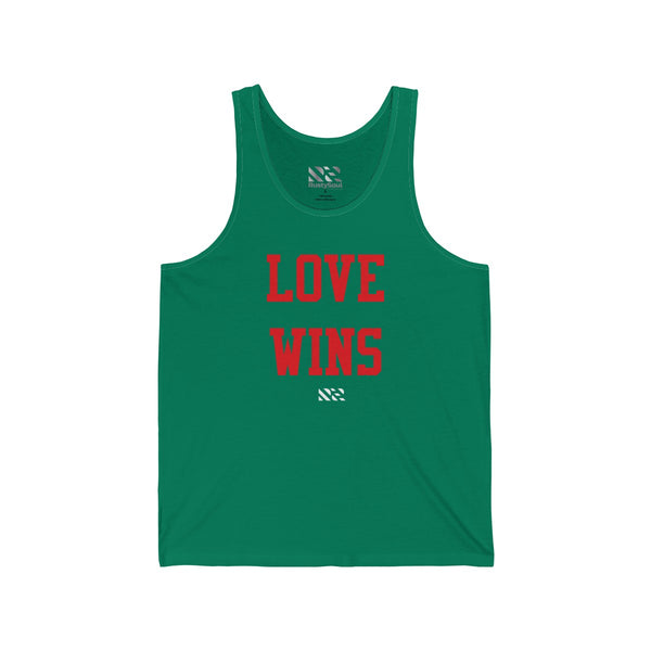 "LOVE WINS" Unisex Jersey Tank