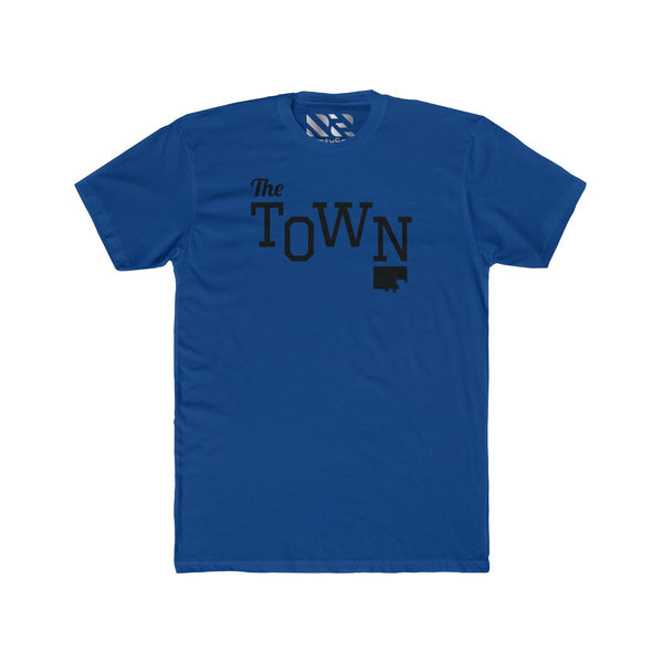 The Town 2 (Black) Men's Cotton Crew Tee