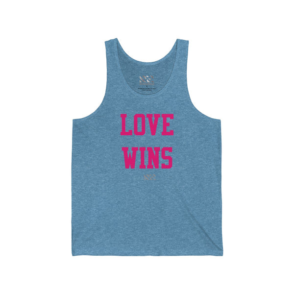 "LOVE WINS" Unisex Jersey Tank