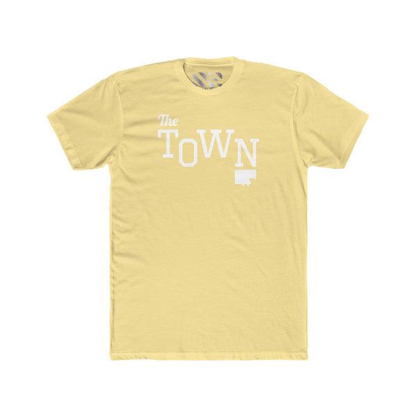 The Town 2 (White) Men's Cotton Crew Tee