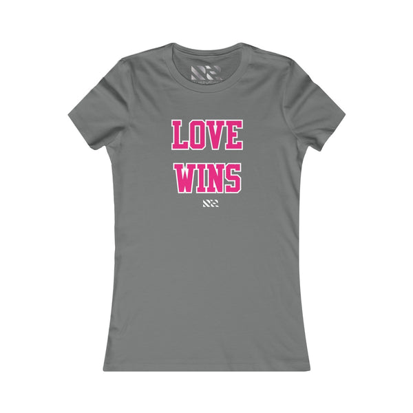 Love Wins (Pink & White) Women's Favorite Tee