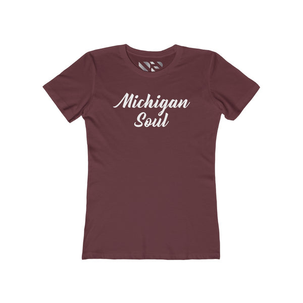 "Michigan Soul" Women's The Boyfriend Tee