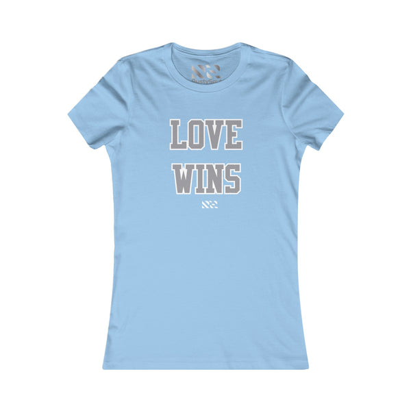 Love Wins (Gray & White) Women's Favorite Tee