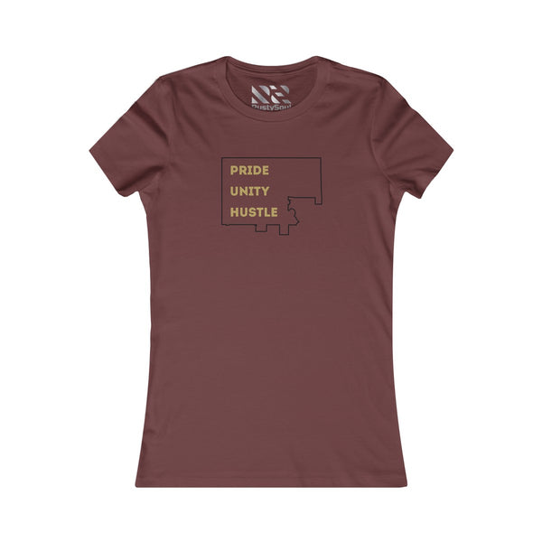 The Town "PRIDE UNITY HUSTLE" Women's Favorite Tee