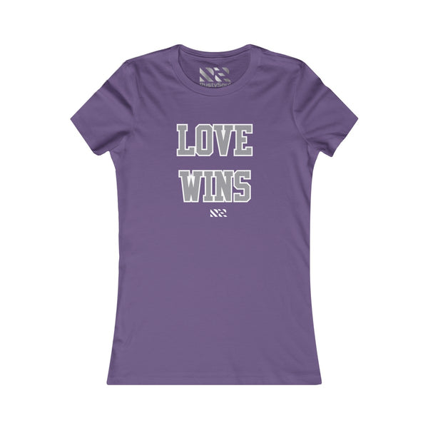 Love Wins (Gray & White) Women's Favorite Tee