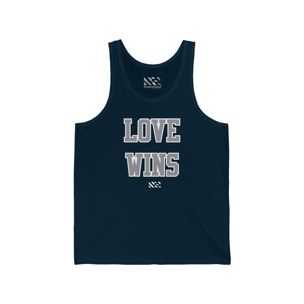 "LOVE WINS" Unisex Jersey Tank
