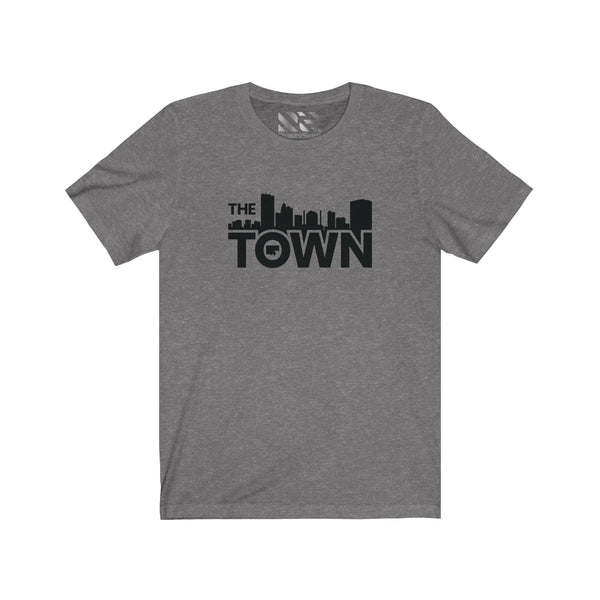 The Town "Skyline" (Black) Unisex Jersey Short Sleeve Tee