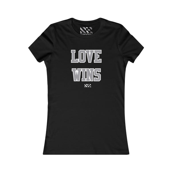 Love Wins (Gray & White) Women's Favorite Tee
