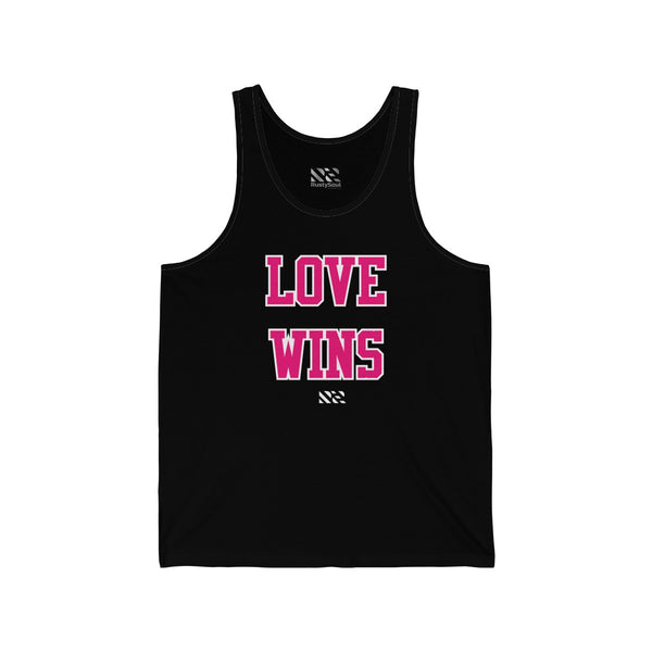 "LOVE WINS" Unisex Jersey Tank