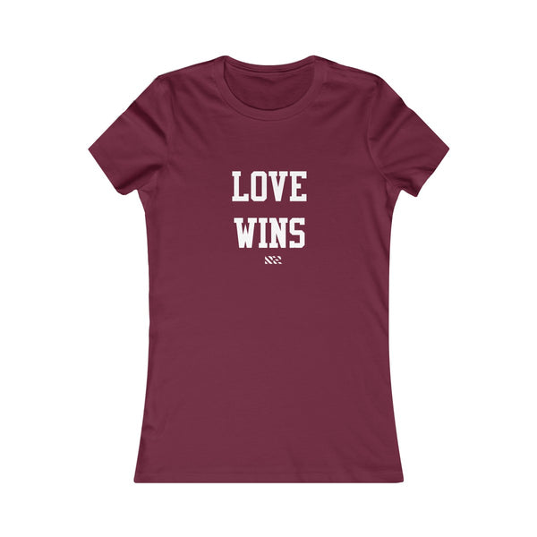 "Love Wins" (White Lettering) Women's Favorite Tee