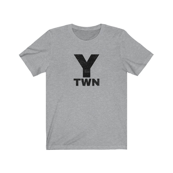 "Y TWN" Men's Cotton Crew Tee