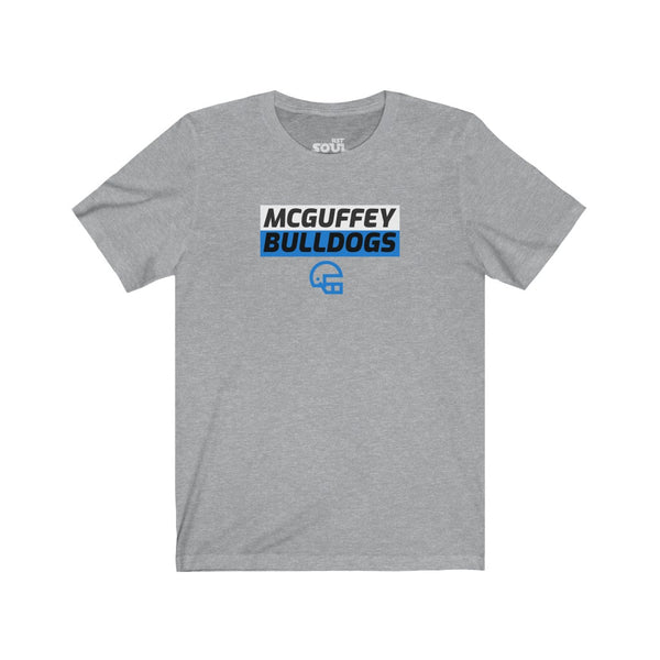 McGuffey Bulldogs Football Unisex Jersey Short Sleeve Tee