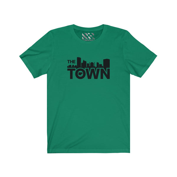 The Town "Skyline" (Black) Unisex Jersey Short Sleeve Tee