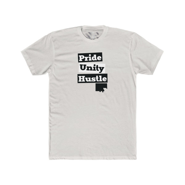 "Pride Unity Hustle" Men's Cotton Crew Tee