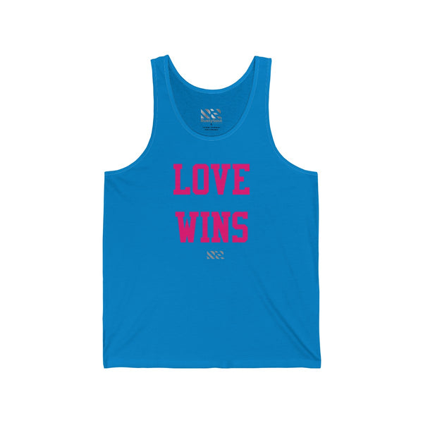 "LOVE WINS" Unisex Jersey Tank
