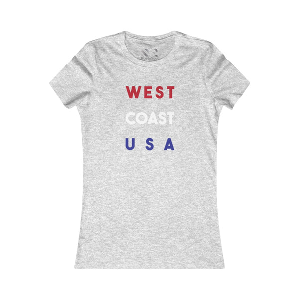 "West Coast USA" Women's Favorite Tee