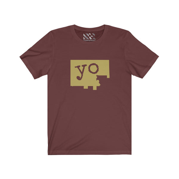 The Town "YO" (Gold) Unisex Jersey Short Sleeve Tee