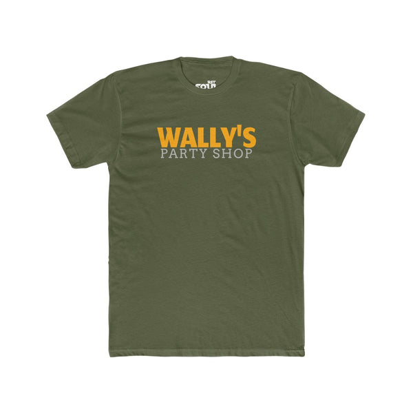 Wally's Party Shop Men's Cotton Crew Tee