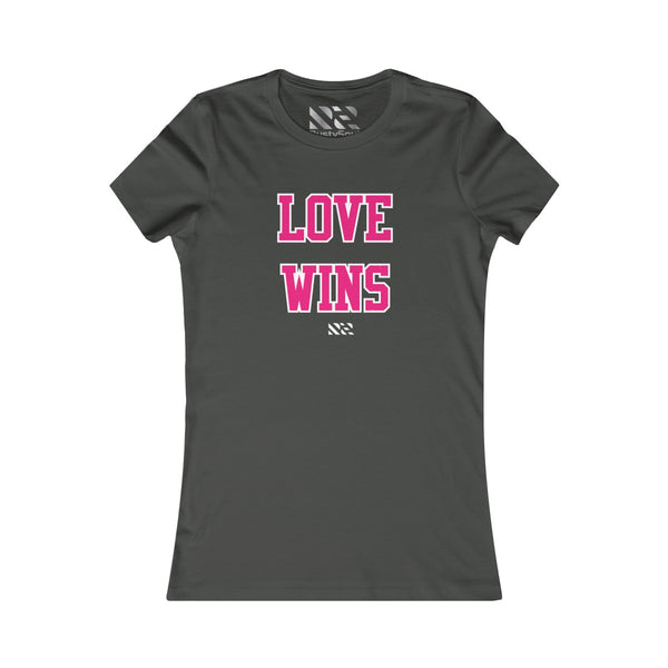 Love Wins (Pink & White) Women's Favorite Tee