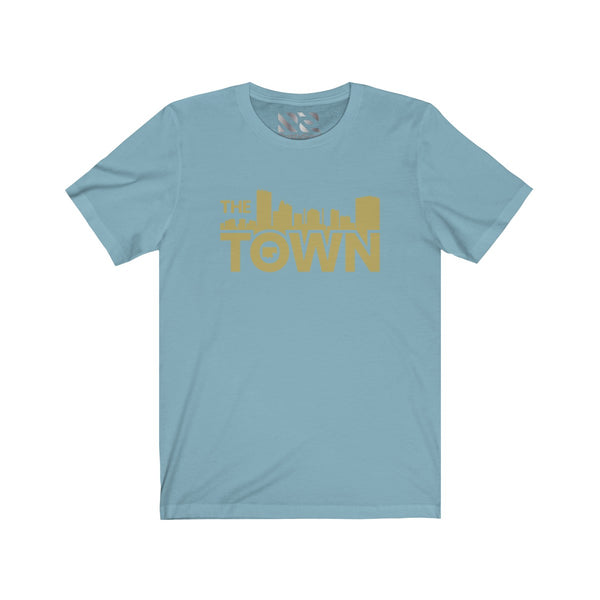 The Town "Skyline" (Gold) Unisex Jersey Short Sleeve Tee