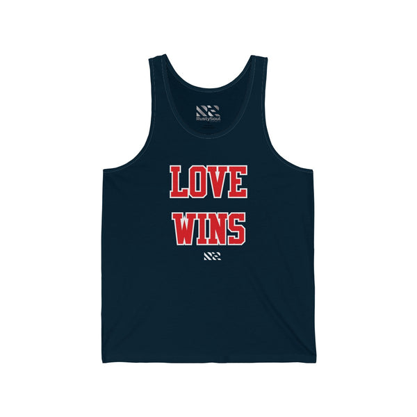 "LOVE WINS" Unisex Jersey Tank