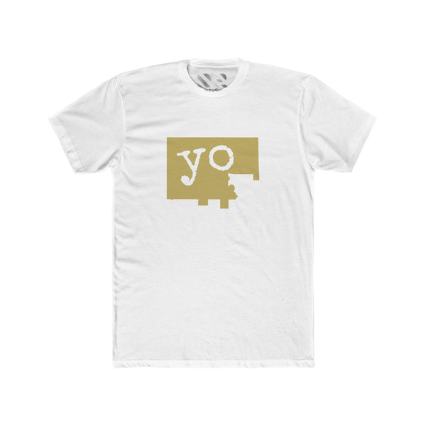 The Town "YO" (Gold) Men's Cotton Crew Tee