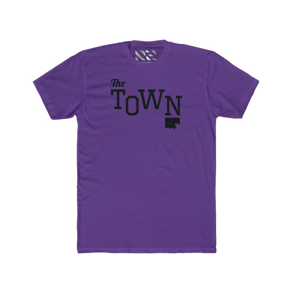 The Town 2 (Black) Men's Cotton Crew Tee