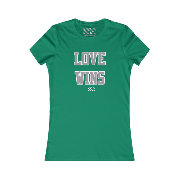 Love Wins (Gray & White) Women's Favorite Tee