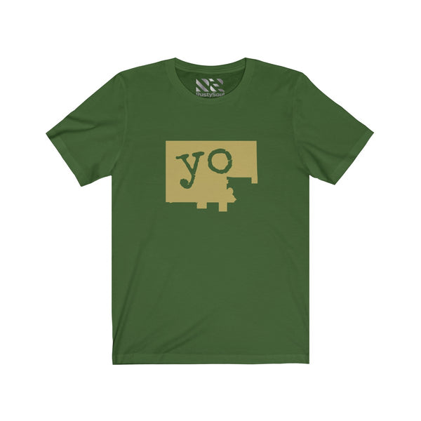 The Town "YO" (Gold) Unisex Jersey Short Sleeve Tee
