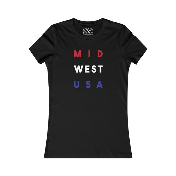 "Mid West USA" Women's Favorite Tee