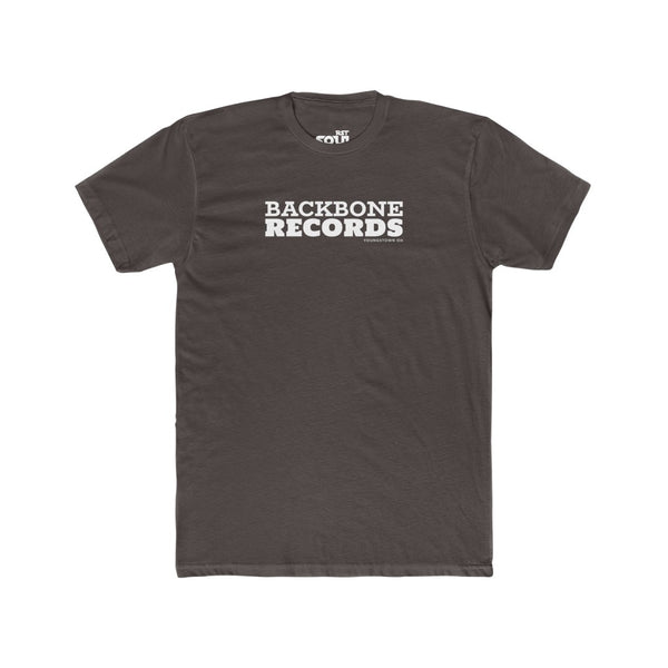 BACKBONE RECORDS Men's Cotton Crew Tee