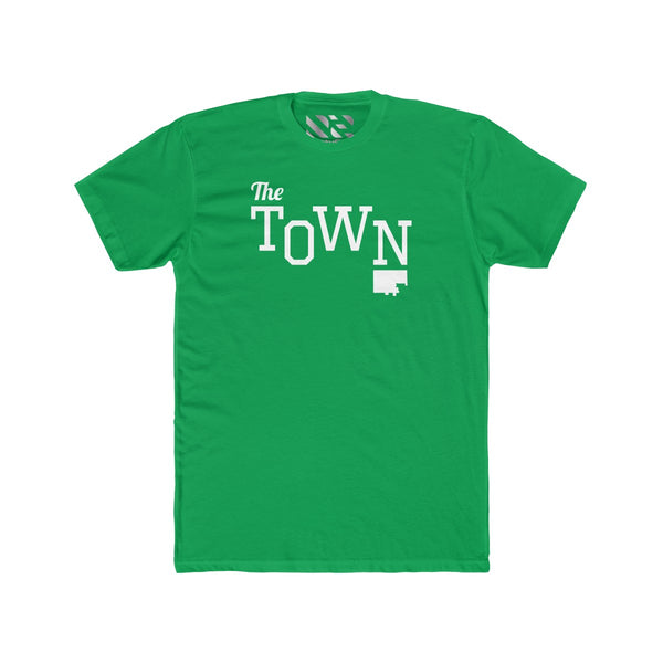 The Town 2 (White) Men's Cotton Crew Tee
